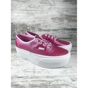 NEW Youth Vans x Barbie Pink Authentic Stackform Sneaker Sz 4